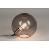 Lumidora Tafellamp 72992 - E27 - Grijs - Messing - Glas - 25 cm
