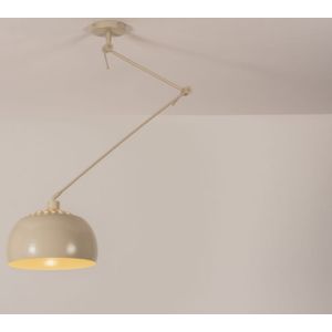 Lumidora Hanglamp 31176 - E27 - Beige - Zand - Metaal - ⌀ 32 cm