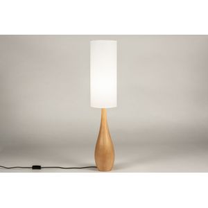 Lumidora Tafellamp 31430 - E27 - Wit - Hout - Naturel - ��⌀ 18 cm