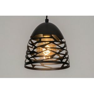 Lumidora Hanglamp 73253 - E27 - Zwart - Metaal - 20 cm