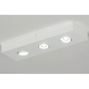 Super platte witte 3-lichts plafondspot met dimbare led verlichting