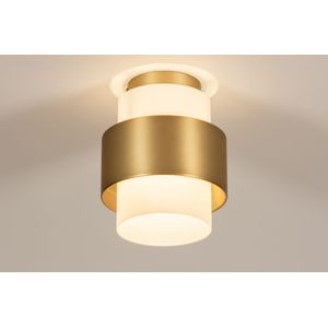 Lumidora Plafondlamp 74789 - E27 - Wit - Goud - Brons - Metaal - ⌀ 20 cm