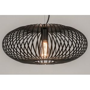 Lumidora Hanglamp 73609 - E27 - Zwart - Metaal - 50 cm