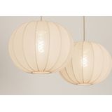 Lumidora Hanglamp 74883 - 2 Lichts - E27 - Beige - Metaal