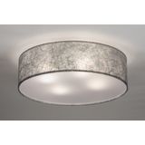 Lumidora Plafondlamp 72084 - 4 Lichts - E27 - Grijs - Zilvergrijs - Stof - 50 cm