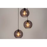 Lumidora Hanglamp 73663 - 3 Lichts - E27 - Zwart - Grijs - Metaal