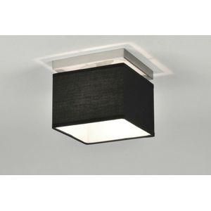 Lumidora Plafondlamp 71210 - E14 - Zwart - Aluminium - Textiel