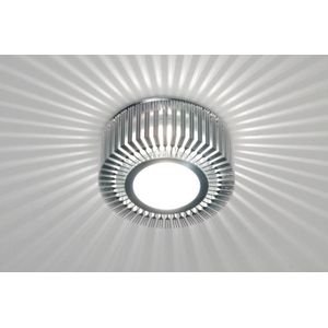 Aluminium plafondlamp/wandlamp met een spectaculair lichteffect