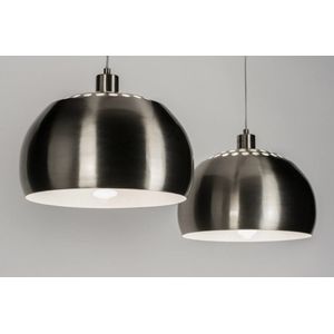 Lumidora Hanglamp 30632 - 2 Lichts - E27 - Staalgrijs - Metaal