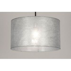 Lumidora Hanglamp 30866 - E27 - Zwart - Zilvergrijs - Zilver -oud Zilver - Metaal - ⌀ 45 cm