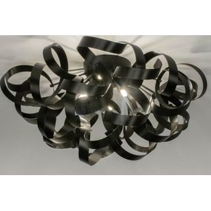 Lumidora Plafondlamp 73339 - 6 Lichts - G9 - Zwart - Metaal - 60 cm