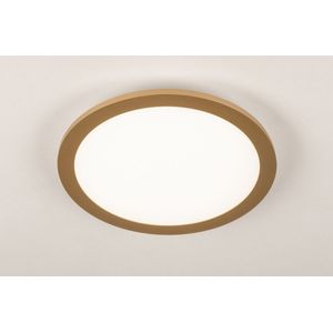 Gouden led plafondlamp rond dimbaar met afstandbediening 2700 kelvin - 6500 kelvin