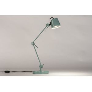 Groene bureaulamp met verstelbare knikarm en GU10 fitting