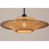 Lumidora Hanglamp 31218 - E27 - Zwart - Bruin - Naturel - Metaal - 50 cm