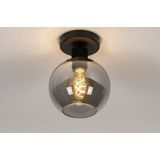 Lumidora Plafondlamp 74040 - E27 - Zwart - Grijs - Metaal - ⌀ 16 cm