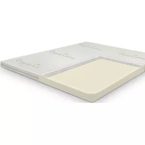 Topper Colchón 90x190 cm, 5CM de Espuma de Confort, Certificado Oeko