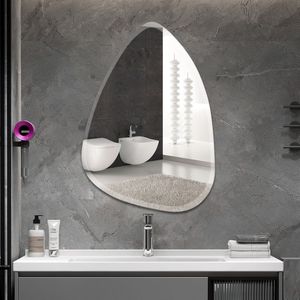 SensaHome Wandspiegel - Spiegel Zonder Lijst - Badkamer/Make-up Spiegel - Randloos - 75x100 CM