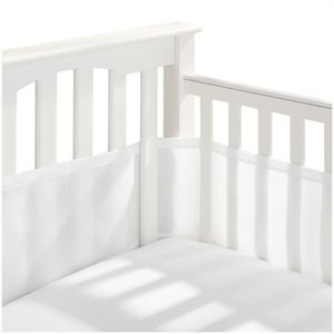 Buxibo - Baby Bed Omrander - Bedbumper - Hoofdbeschermer - Set van 2 - 340x30cm &amp; 160x30cm - Wit