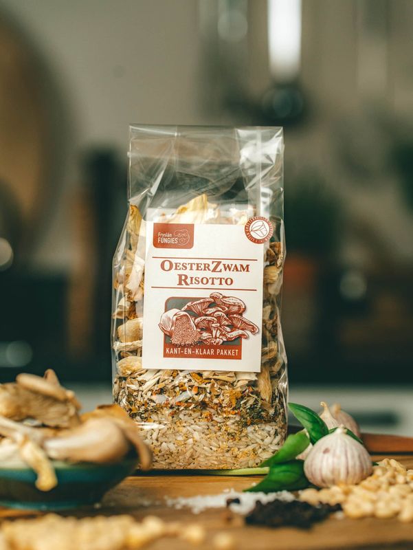 Oesterzwam Risotto (kant-en-klaar pakket voor 2-3 personen)