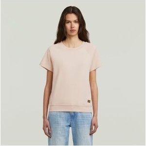 G-Star für Damen. D24512-C812-1628 Rosa Raglan-T-Shirt (S), Lässig, Kurzarm, Bio-Baumwolle, Nachhaltig