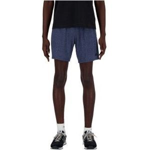 New Balance für Herren. MS41073 Sport Essentials Heathertech 7 navy Shorts (S), Sportlich, Multisport, Recyceltes Polyester, Nachhaltig, Mar