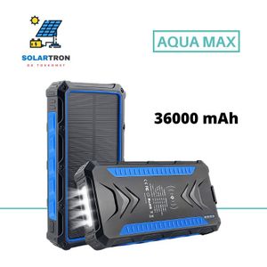 Solartron Aqua Max - Solar powerbank 36000 mAh