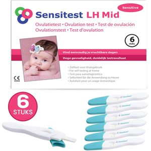 Sensitest Ovulatietest Midstream Sensitive, Pakket 30 stuks