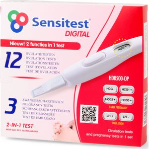Sensitest digitale 12 ovulatietesten en 3 zwangerschapstesten