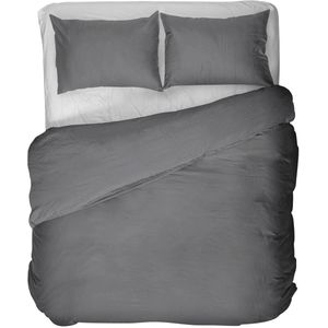 Kayori - Naka - Dekbedovertrek - Antraciet - 240x200/220 cm