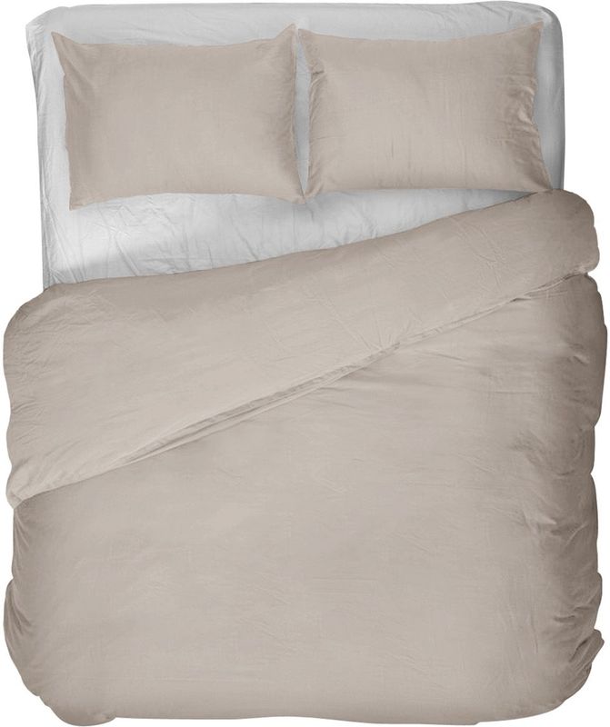 Kayori - Edo - Dekbedovertrek - Nude - Satijn - Inclusief Kussenslopen