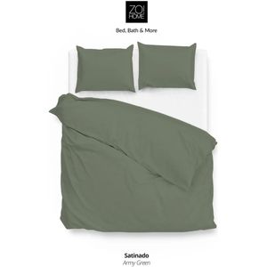 Zo!Home - Satinado - Dekbedovertrek - Army Green