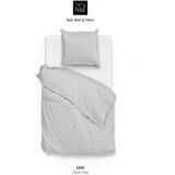 Zohome - Lino - Dekbedovertrek - Grijs - 100% Katoen