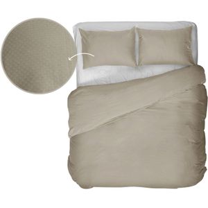 Kayori - Otsu - Dekbedovertrek - Katoensatijn - Zand - 240/200-220