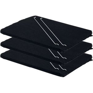 3x Longlife Koolstoffilter geschikt voor Bauknecht AMH290 / Type 31