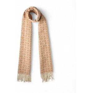 Liu Jovoor vrouwen. 2F5018-T0300 Stola met zwart monogramlogo (OSFA), Casual, Polyester