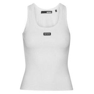 Rotatevoor vrouwen. 114753100 T-shirt Adanne zwart (L), Casual, Mouwloos / spaghettibandjes, Biologisch katoen, Duurzaam