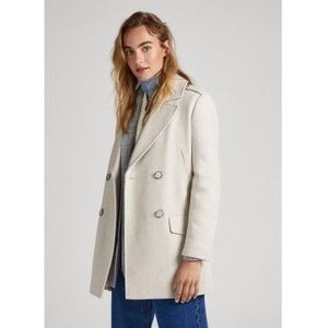 Pepe Jeansvoor vrouwen. PL402260 Melody beige jas (L), Casual, Polyester, Lange mouwen