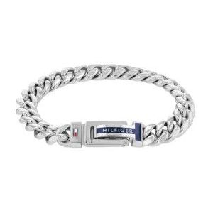 Tommy Hilfigervoor mannen. 2790433 Zilveren roestvrijstalen armband (OSFA), Casual, Roestvrij staal