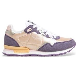 PEPE JEANS - PGS40014 - Retro-geïnspireerde Hardloopschoenen - Goudkleurig - Synthetisch