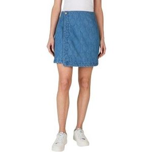 Pepe Jeansvoor vrouwen. PL901163 Mini Hw gewatteerde rok blauw (M), Casual, Katoen, Duurzaam