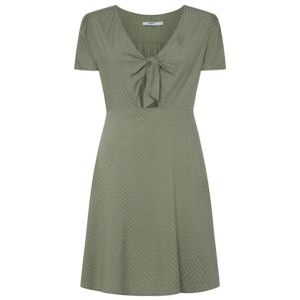 Pepe Jeansvoor vrouwen. PL953568 Nani jurk groen (XS), Casual, Viscose, Korte mouwen, Duurzaam