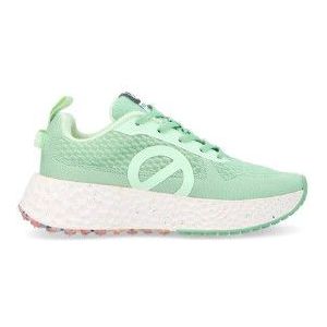 NO NAMEvoor vrouwen. LNVDMS0 Gerecyclede polyester schoenen Carter Fly green (37), Plat, Veters, Casual, Groen, Duurzaam