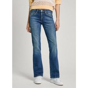 Pepe Jeansvoor vrouwen. PL204732HV4 Jeans Bootcut Lw blauw (28/32), Casual, Katoen, Denim, Duurzaam