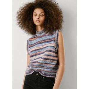 Pepe Jeansvoor vrouwen. PL7000009 Veelkleurig lichtblauw gilet (M), Casual, Polyester, Mouwloos / spaghettibandjes