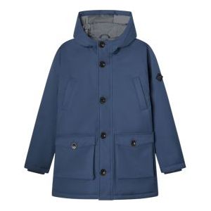 Hackett Londonvoor jongens. HK4000004 Bruine keperstof parka (7Años= 122cm), Casual, Polyester, kinderkleding