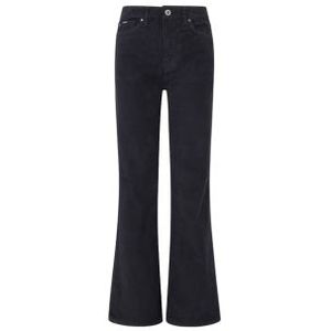 Pepe Jeansvoor vrouwen. PL211786 Willa broek met klokbodem zwart (28/30), Casual, Katoen