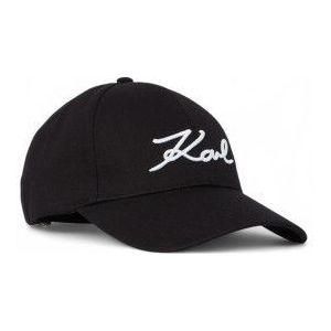 Karl Lagerfeldunisex. A1W33069 Handtekening Cap zwart (OSFA), Casual, Katoen