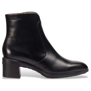 Wondersvoor vrouwen. H-6705 Reghost 05 leren enkellaarsjes zwart (41), Leer, 3 tot 5 cm, Ritssluiting, Casual