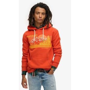 Superdry Outdoor Graphic Stripe Hoodie Oranje Man