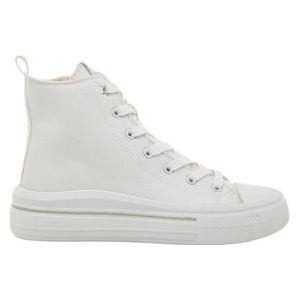Mustangvoor vrouwen. 60842 Trainers Bigger Z wit (41), Stof, 3 tot 5 cm, Veters, Casual